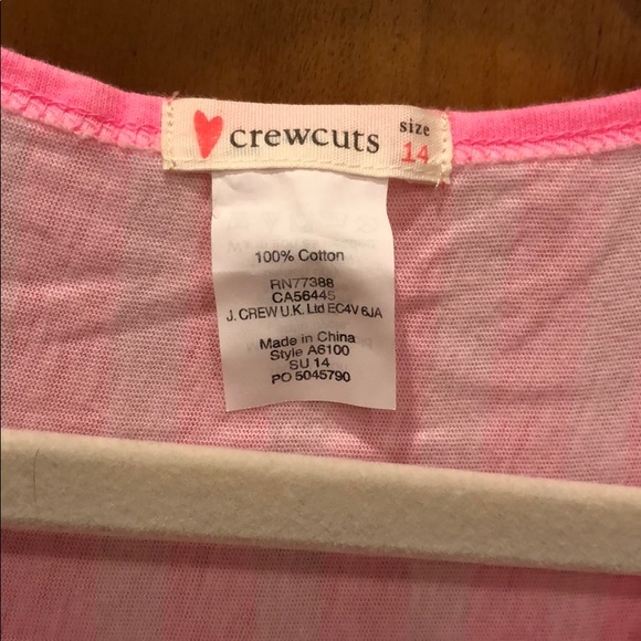 Pretty Pink Striped Crewcuts Sundress sz.14 dress - Picture 3 of 6